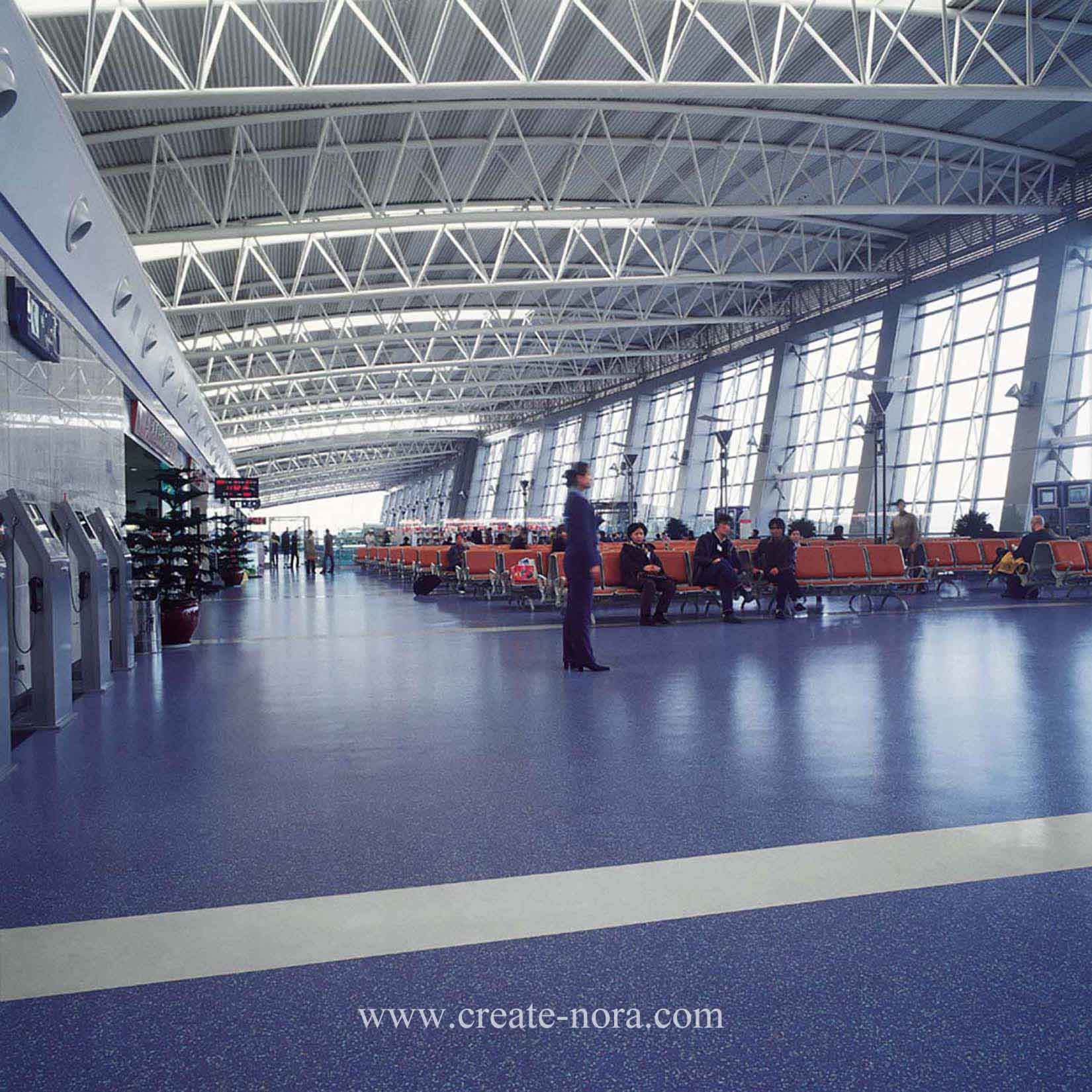the photo of nora rubber flooring in Xianyang Airport T1、T3 10